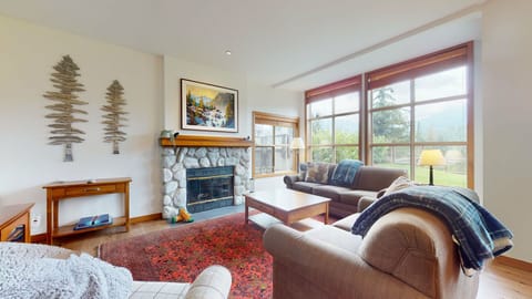 Step into your cozy Whistler retreat, nestled beside the fairways of Blackcomb Greens.