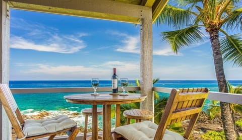 Lanai and View from Condo 1 301, Keauhou Kona Surf And Racquet Club