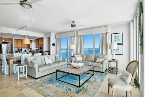 Natural light from the floor to ceiling doors and windows