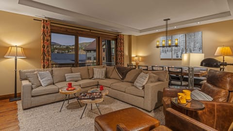 Great Room, Main Level - With deck access