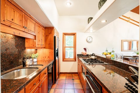 Fully Equipped Kitchen with Stone Counters, Stainless Steel Appliances and Ice Maker