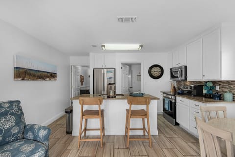 Seating at the two at the kitchen island