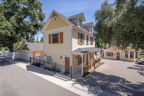Arrive to a wrapped porch and classic trim details