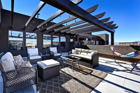 Front Patio Furniture - Enjoy the weather under the pergola while sitting in our comfortable patio furniture.
