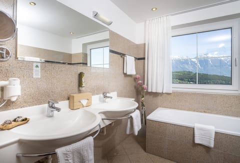 Superior Double Room, Balcony (Enzian) | Hypo-allergenic bedding, in-room safe, desk, soundproofing