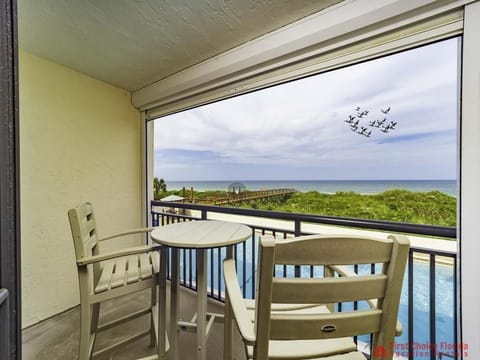 Balcony over Pool and Ocean