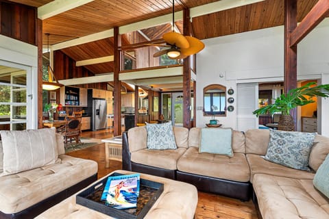 Gorgeous Open Beam Ceiling Throughout the House