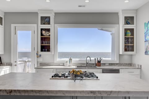 Enjoy the ocean view while cooking.