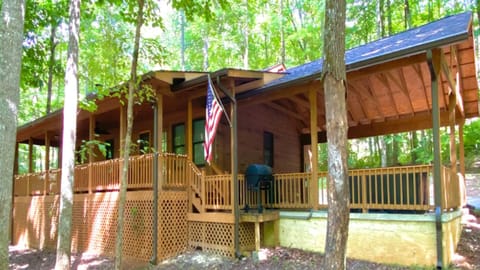 Architecture, Building, House, Porch, Cabin