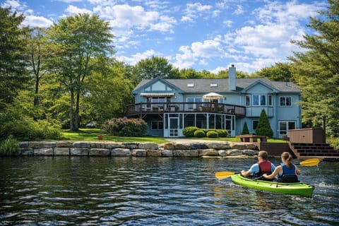 Lakeside kayaking on a sunny afternoon
