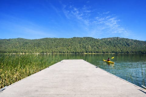 While Fish Lake is not ideal for swimming, it’s a wonderful spot for fishing, kayaking, canoeing, and relaxing on the water.