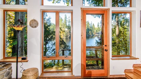 Door to the path down to the lake