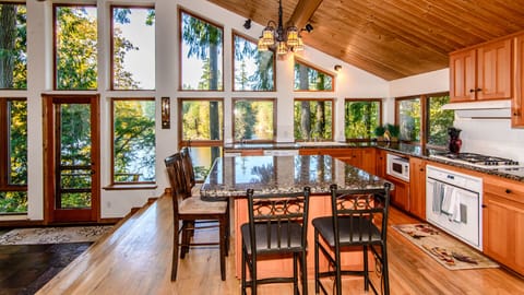 Granite countertop island seats 4