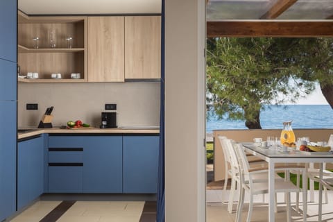 Premium Villa Sea Side | Private kitchen | Fridge, microwave, stovetop, coffee/tea maker