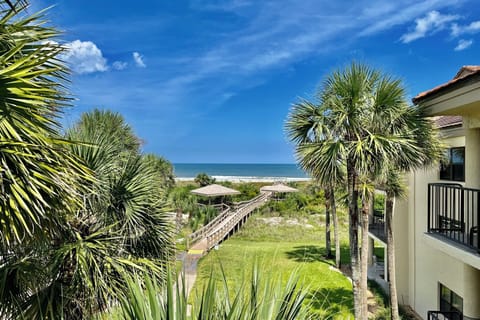 ocean side view from balcony