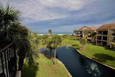 Ocean side view from balcony