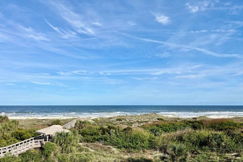 Oceanfront view from balcony