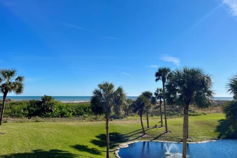 Ocean side view from balcony