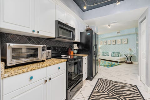 Fully stocked kitchen