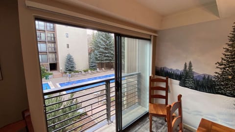View to the pool