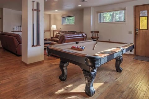 New Pool Table accentuates the family Room on lowest level.