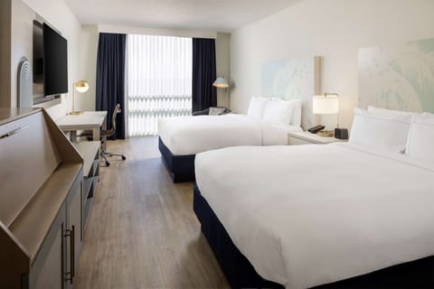 In-room safe, desk, laptop workspace, blackout drapes