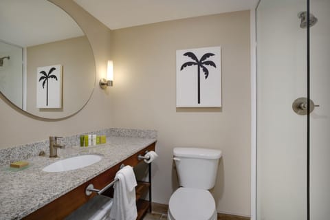 Free toiletries, hair dryer, towels, soap