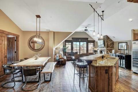 1-inch TV with cable channels, fireplace, DVD player