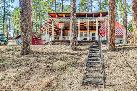 Ruidoso Vacation Rental | 2BR | 1.5BA | 1,625 Sq Ft | Stairs to Access