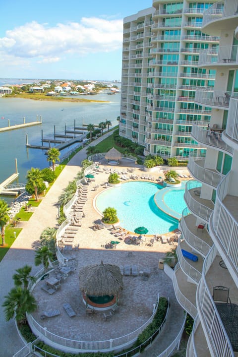 bayside and pool area