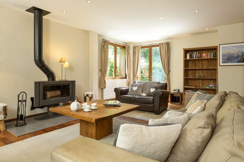 Living Room With Fire Place