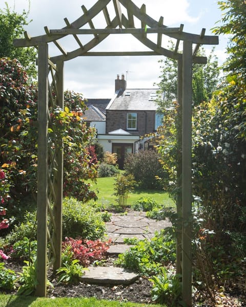 Belvedere - a view of the cottage from the garden