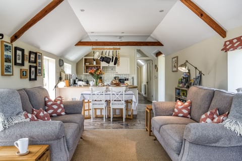 Open plan kitchen, dining and sitting room