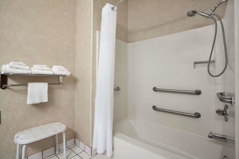 Room, 1 Queen Bed, Accessible, Non Smoking | Bathroom | Combined shower/tub, deep soaking tub, free toiletries, hair dryer