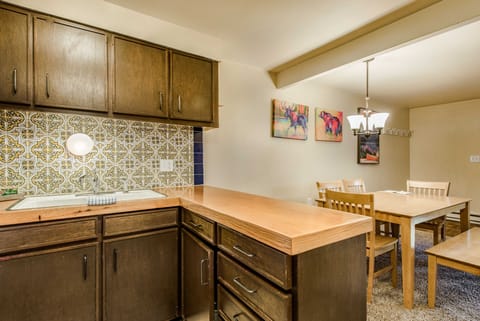 Kitchen looking towards dining area