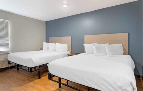 Room, 2 Double Beds, Non Smoking, Kitchen | Desk, laptop workspace, iron/ironing board (on request), WiFi (free)