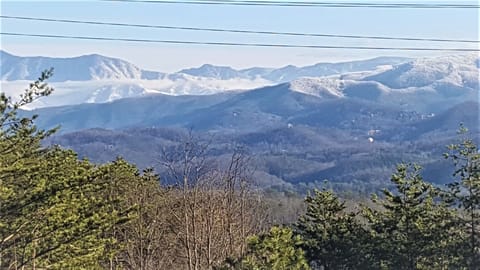 Snow topped mountains! Beautiful!