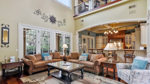 Beautiful Living Space with High Ceiling