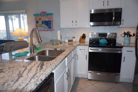 The smooth cooktop & convection oven is a plus for those who choose to cook 