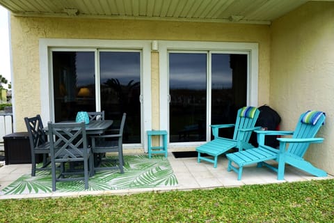 Relax in one of the new Adirondack chairs on your private patio