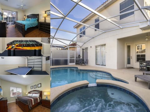 Vacation rental near Disney managed by Orlando rent a villa with a screened in private pool and spa