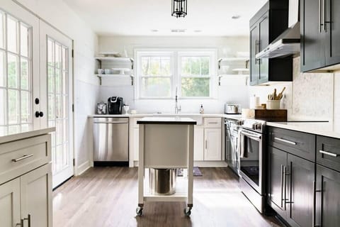 Fully stocked kitchen