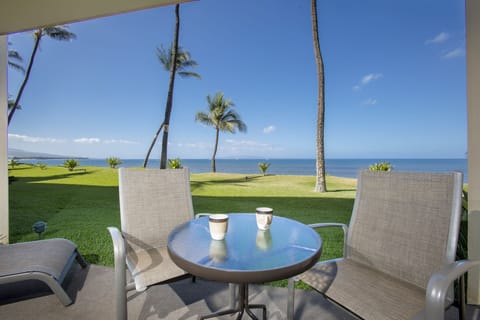 Your private lanai offers front-row seats to swaying palms and endless ocean views—perfect for sipping morning coffee while the gentle sea breeze greets you.