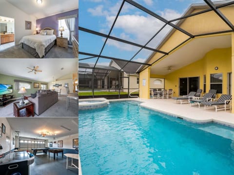 Vacation rental near Disney managed by Orlando rent a villa with screened in private pool and spa