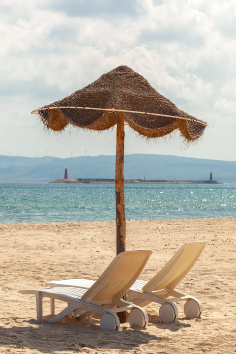 On the beach