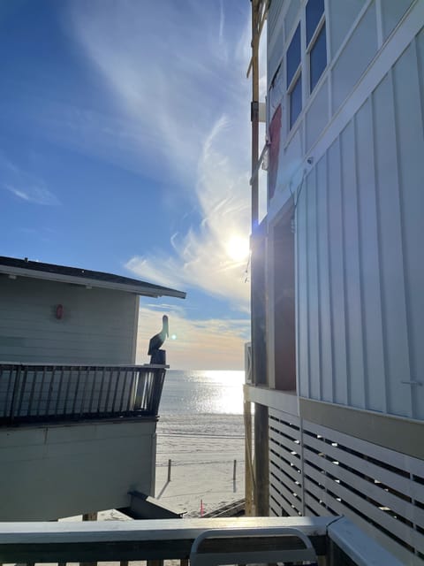 Beach view from cottage deck