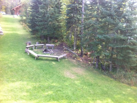 Fire pit and wood proceeded. 