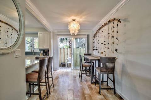 Dining room and kitchen bar