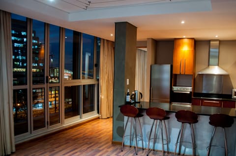 Superior One Bedroom Apartment | Private kitchen | Full-size fridge, microwave, stovetop, dishwasher