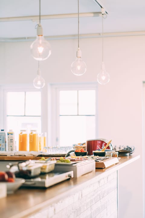 Free daily buffet breakfast